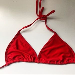 American Apparel Red Bikini Top Large